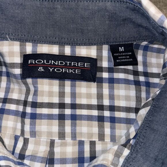 ROUNDTREE & YORKE Mens shirt- size M - Picture 3 of 9